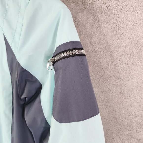 Womens Free Country Radiance Jacket Light Blue Gray Full Zip Long Sleeve Size M - Picture 6 of 12